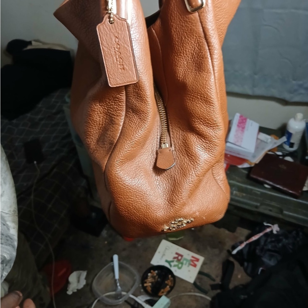 Coach Brown Leather Shoulder Bag